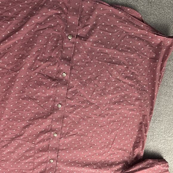 Travis Mathew Shirt Adult 2XL XXL Red Button Up Short Sleeve Golf Casual Men's - Picture 7 of 14